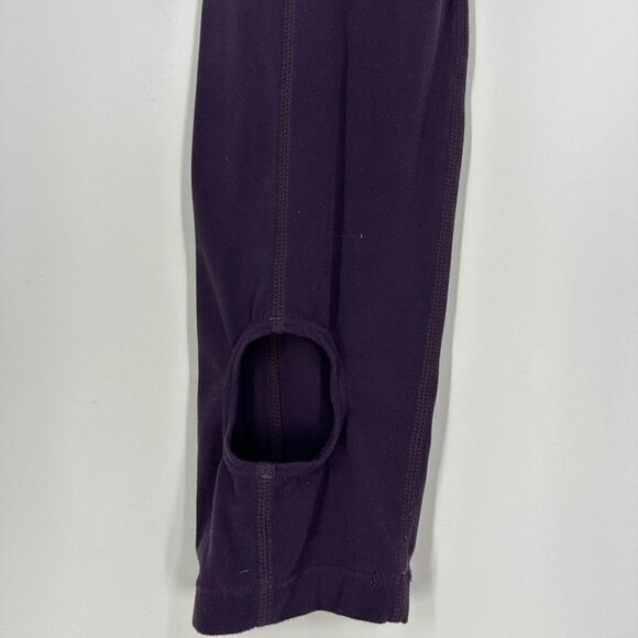 ATHLETA Barre Stirrup High Rise Powervita Plum Leggings Size Small - Picture 5 of 9